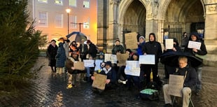 Cornwall activists defy police to protest into night 