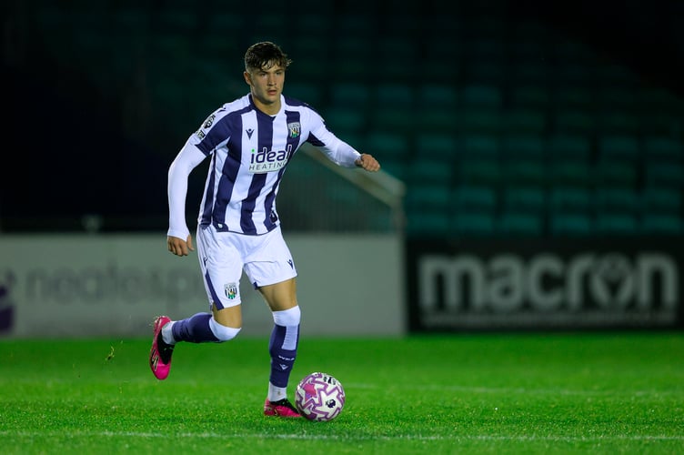 SOLIHULL, ENGLAND - NOVEMBER 7: Cole Deeming of West Bromwich Albion during the Premier League 2 game between West Bromwich Albion U21's and Everton U21's at Damson Park on November 7, 2025 in Solihull, England. (Photo by Malcolm Couzens - WBA via Getty Images)