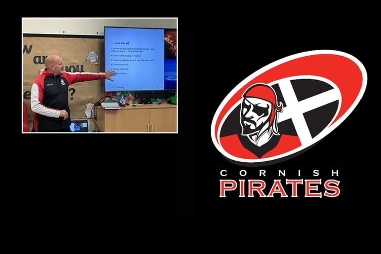 Cornish Pirates School visit