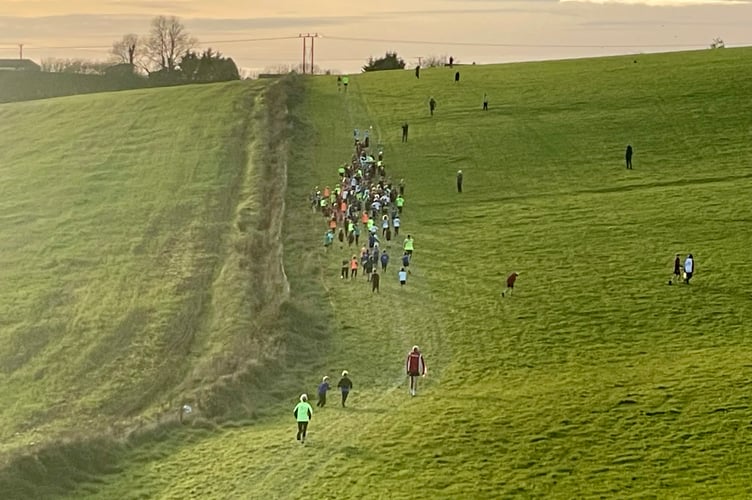 Organisers reversed the route at Great Trethew for race two of this season's East Cornwall Primary Schools Cross Country series