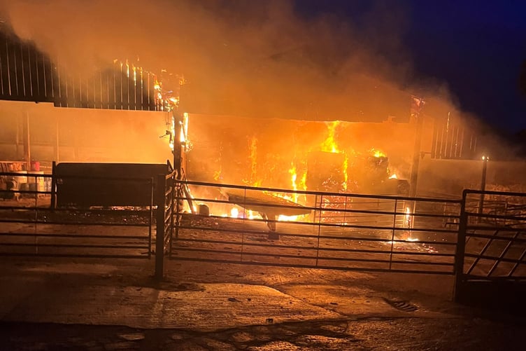 Barn Fire St Austell