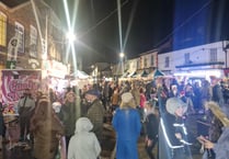 Festive spirit shines at lights switch on