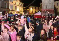 Festivities defy rain in spectacular Christmas switch on event