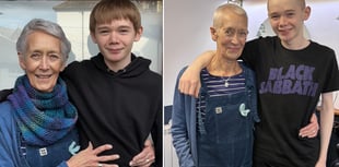 Teen raises thousands shaving head in solidarity with his Nona