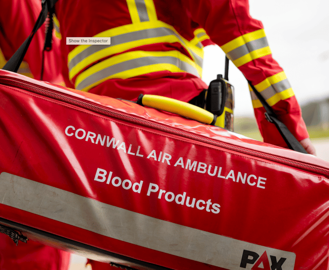 Air ambulance celebrates five years of carrying blood on board