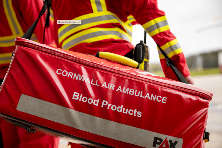 Cornwall Air Ambulance is celebrating five years of carrying blood on board