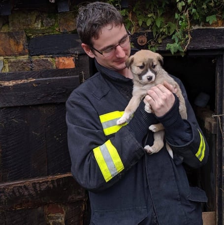 David Goodman, a fire fighter at Holsworthy Fire Station (Picture: Holsworthy Fire Station)