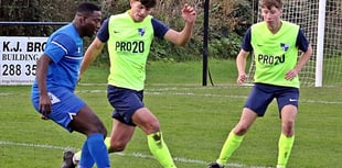 Bello's first half brace gives Bude derby victory over Camelford