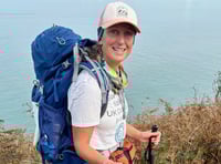 Charity walker to spend Christmas in Bude as coastline trek continues