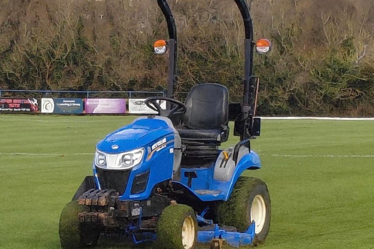 The Kubota compact tractor which was stolen (Picture: Bude Football Club)