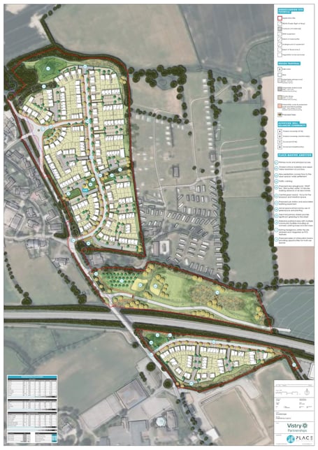 An illustrative map of the 245 home development near Wadebridge. (Picture: Vistry/Livewest)