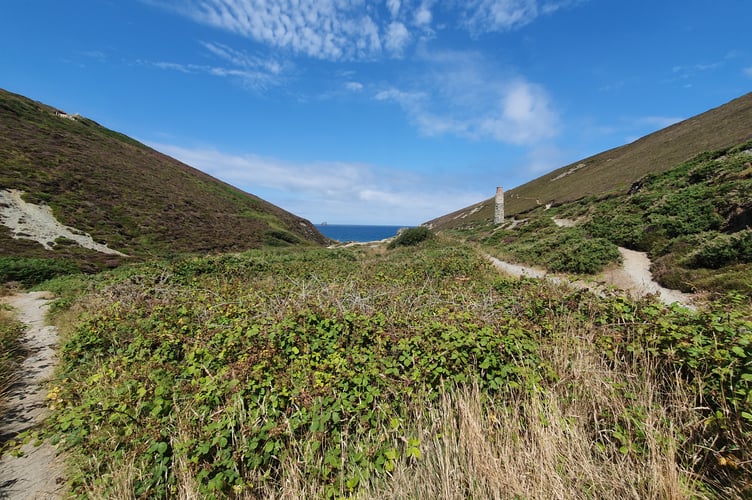 Jericho Valle looking towards Trevellas Cove, St Agnes 