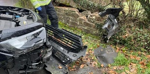 Fire crews respond to black ice crash near Holsworthy