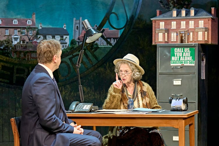 Daniel Casey (Barnaby) and Julie Legrand (Lucy Bellringer) in The Killings at Badger's Drift (Picture: Manuel Harlan)