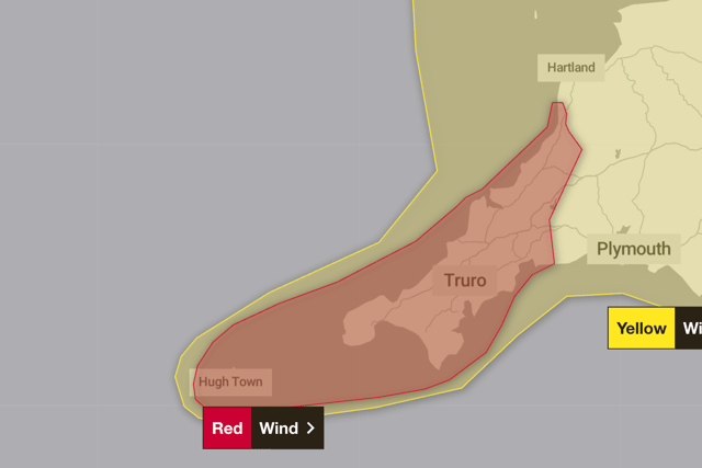 Storm Goretti: Red weather warning for 'Hurricane Force 12' winds