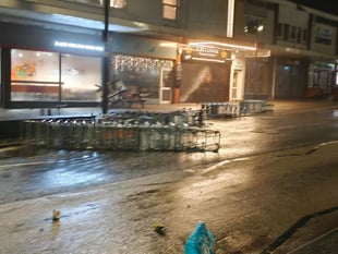 Storm chaos in Cornwall as 123mph winds reported