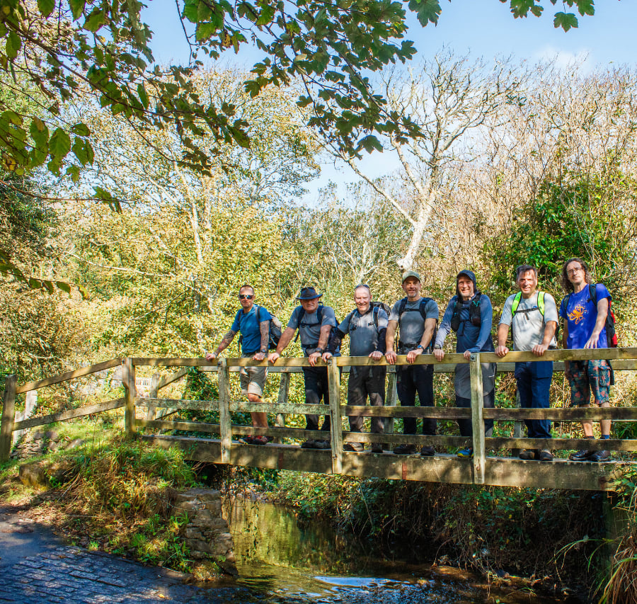 Bude Wellness Warriors enjoying a sunny group walk together