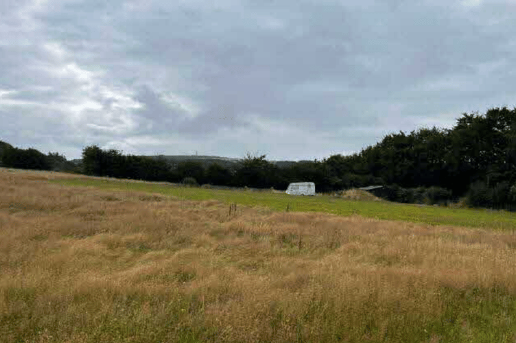 A view of the site where the traveller pitches would have been sited in Callington (Picture: Cornwall Council)