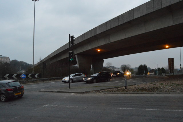 Man dies after fall from flyover onto A38