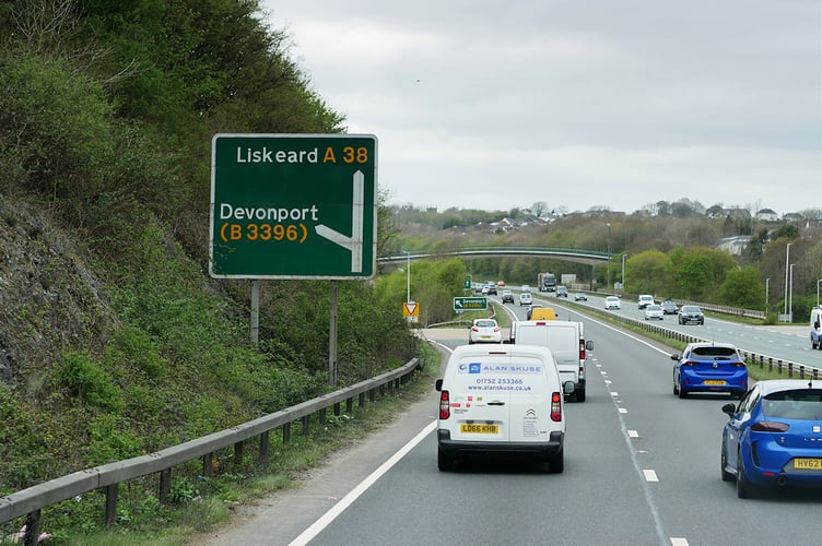 National Highways has confirmed that lane closures will be in place on the A38 on Sunday, January 25