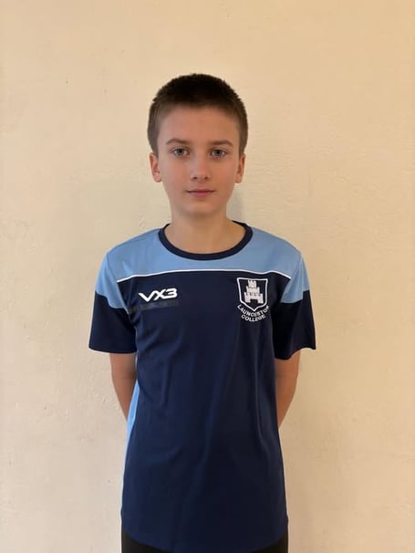 Launceston student Rufus has been selected for the East Cornwall SFA U15 team