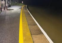 Cornwall railway line closed after recent storms leave it resembling a canal