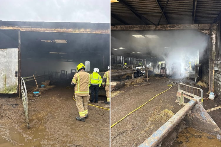 Launceston barn Fire