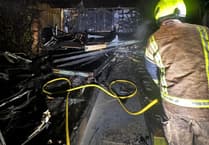 Multiple sheds catch fire in overnight blaze near Padstow