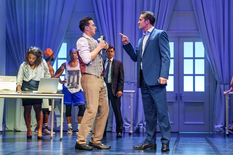 The Bodyguard. Matt Milburn (Sy Spector) and company (Picture: Paul Coltas)