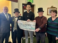 Bodmin Age Concern presented with cheque after Wassail donation