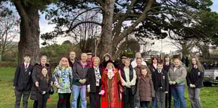 Cherry tree planted to honour long serving town crier 