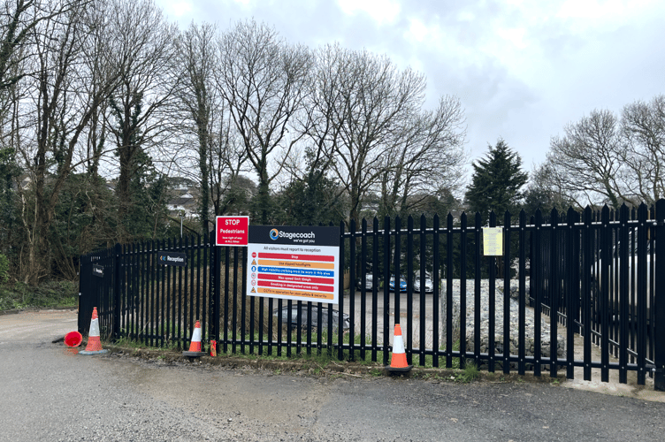 The entrance to the depot in Bodmin (Picture: Cornwall Council)
