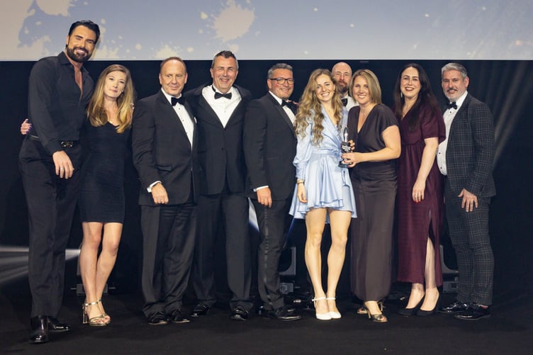 Celebrity Rylan Clark congratulated St Austell Brewery at the Publican Awards.