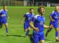 Newton's late header moves Blues within a win of Premier West title