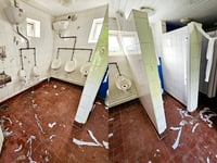 Beach Rangers issue plea after toilet 'decorated' by vandals