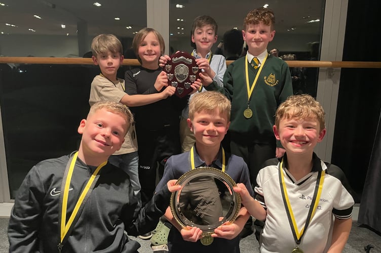 The winning 3/4 Boys team from Sir Robert Geffreys
