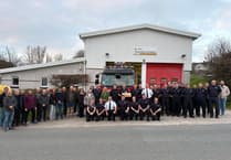Fire station farewell as long serving crew manager retires