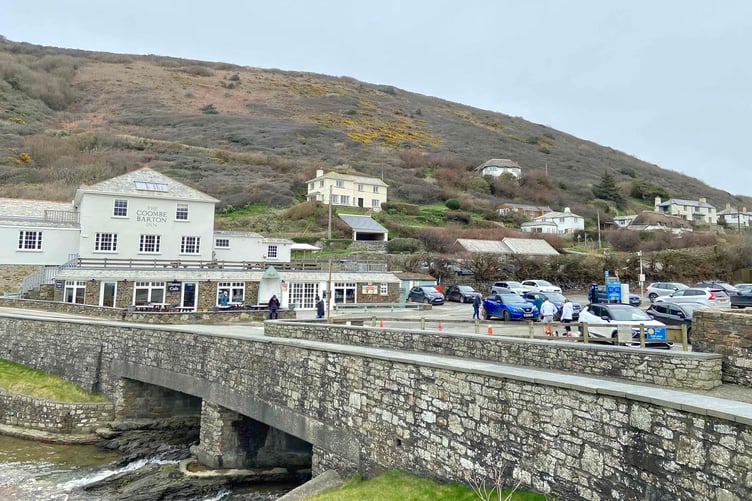 There's a car park behind the beach at Crackington Haven in North Cornwall. (Picture: Andrew Townsend)