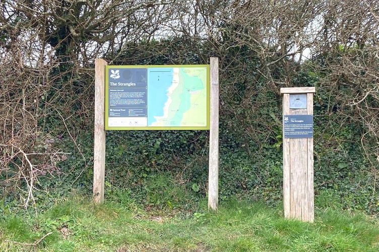There is a small car parking area near the Strangles beach which links to a steep and rocky path leading down to the sands. (Picture: Andrew Townsend)