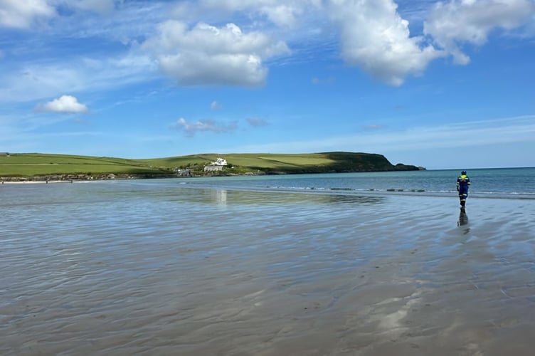 Searches in Polzeath by HM Coastguard. (Picture: HM Coastguard Padstow)