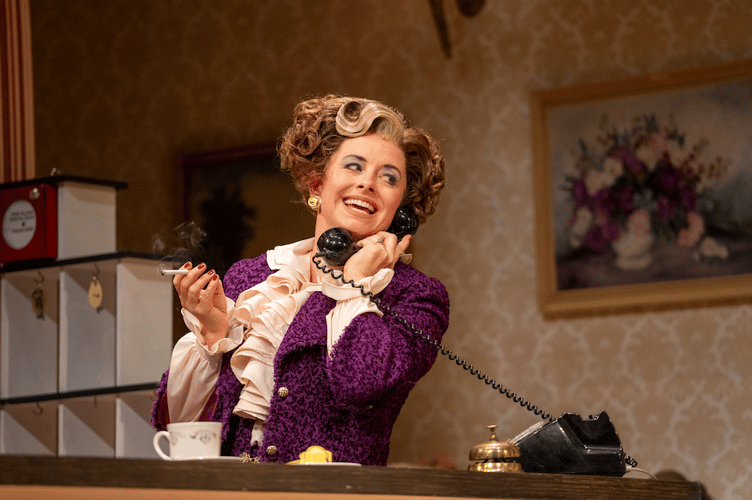 Mia Austen’s sharp portrayal of Sybil pulls no punches (Picture: Hugo Glendinning)