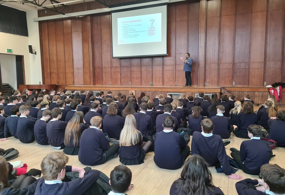 University talk inspires students to aim high