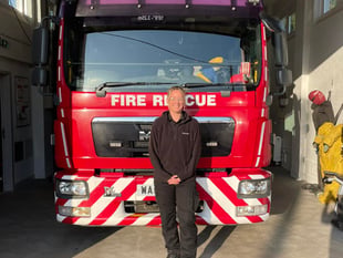 Fire station recruit celebrated for assessment success