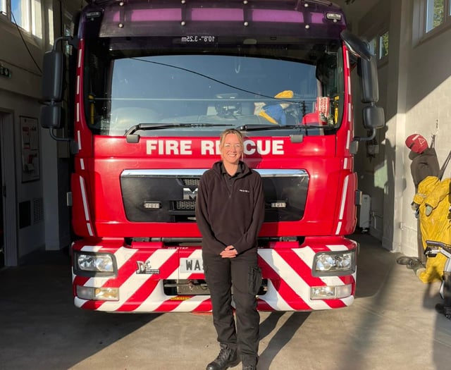 Fire station recruit celebrated for assessment success