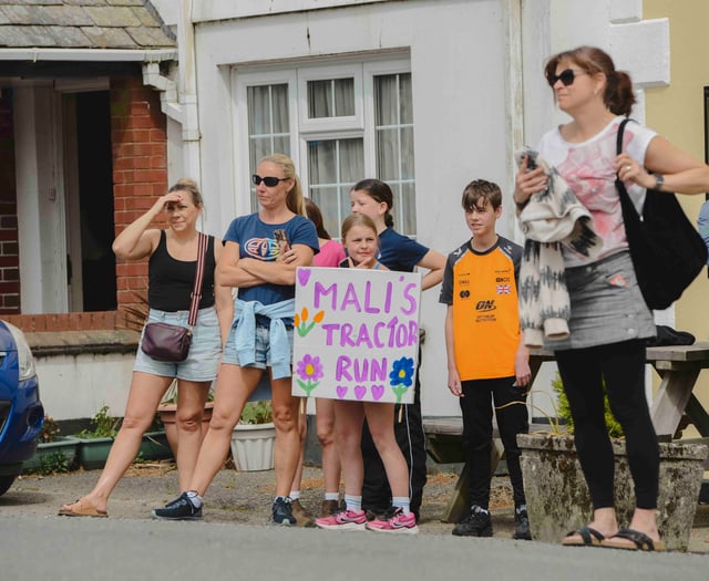 Tractors honour Mali Dubois in Holsworthy fundraiser