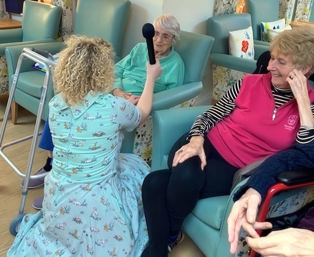 Music therapy delights care home to residents
