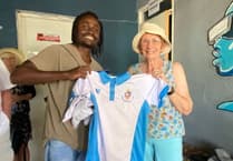 Goldthorp donates club shirts to Kenyan school