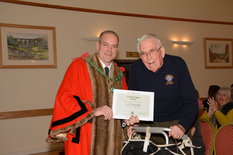 Jeff Wyatt is hailed for his years of tireless work with the Holsworthy Lions (Picture: Rodney Parrish)