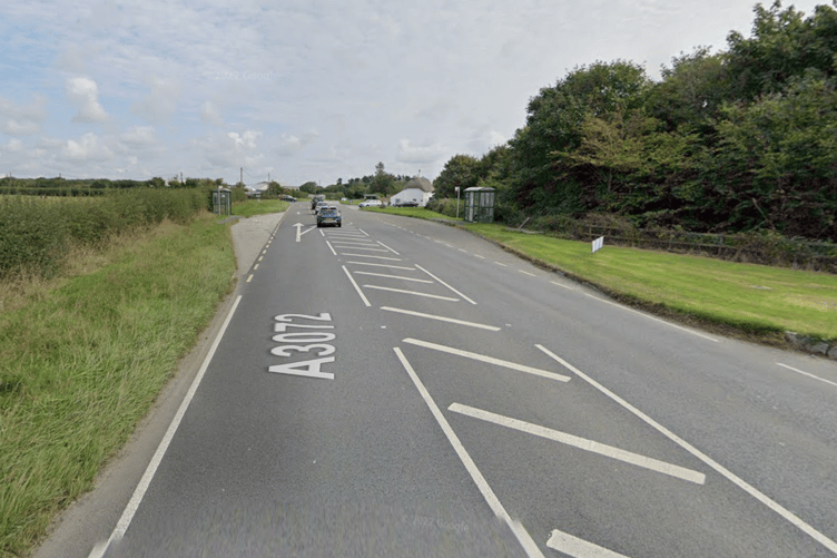 A3072 near the Red Post area