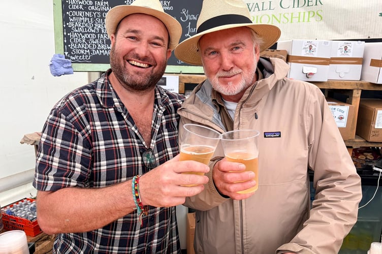 Matt and Roger from the Haywoods Cider bar - they are based in St Mabyn (Picture: Mark Stevens)